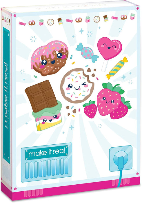 Make It Real Snackers Bracelet Kit, Vending Machine - Make 5 Snack-Themed Charm Bracelets for Girls & Kids Ages 8+