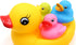 Floating Rubber Duckies Bath Play Set - 5 Pieces with 1 Jumbo Mama Ducky and 4 Baby Ducks (4 Colors)