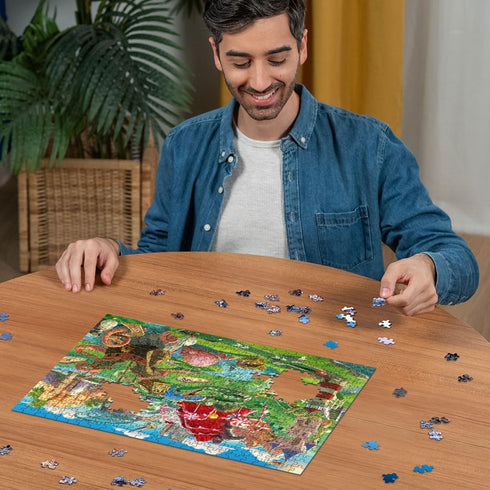 500 12001002 Ravensburger Putt Putt Paradise Piece Large Format Jigsaw Puzzle for Adults - - Easy to See & Easy to Hold