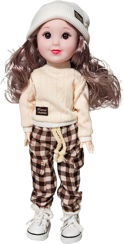12 Inch BJD Fashion Girl Doll, 15 Movable Joints, Exquisite Hair and