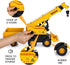 3+ 3-8 SASBSC Toy Trucks Big Crane Truck Toys for Year Old Boys with Sound and Light Friction Power Trucks Birthday