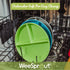 WeeSprout Divided Bamboo Plates for Kids, Food Grade Natural Bamboo, Kid-Sized Reusable Tableware, Dishwasher Safe, Set