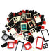 161 Pieces Education Building Bricks Block Windows, Doors and Roof Tiles Set - Comptible Major Brands