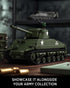 Set WW2 M4 (860 NF10313) Nifeliz Sherman Military Tank Building for Adults, Collectible Military Model Toy to Build
