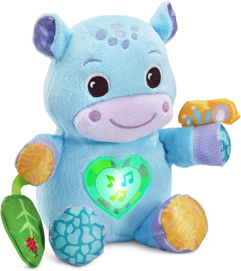 Blue VTech Baby Hug-a-Hippo Musical Plush Toy - Interactive Cuddle Buddy