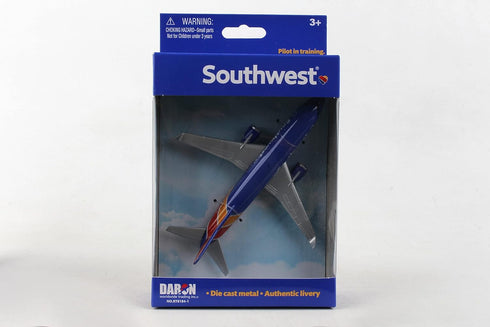 Daron Toy Airplane – Southwest Airlines Die-Cast Metal Model with Plastic Parts for Kids Ages 3+