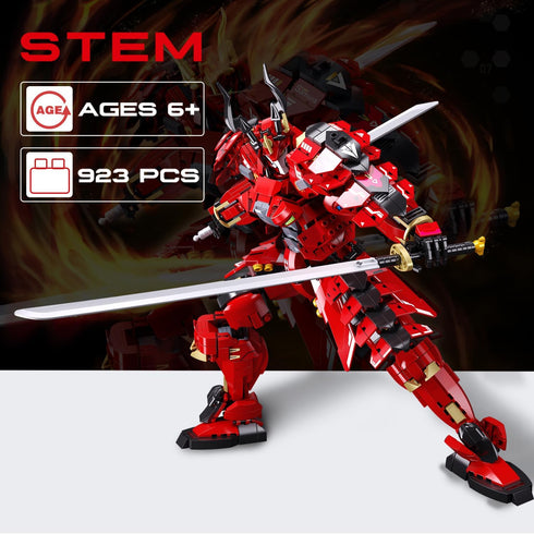 Sets, Set, 923 Mech Building Kafei Samurai Warrior Building Toys with Double Swords, Collectible Gift for Adults Man