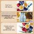 QARULUS Set,787 Roses Flower Bouquet Building Pcs Artificial Flower Kit with Vase,Plant Bonsai Tree Building