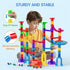 109Pcs 3-12 Marble Run, Marble Maze Game Building Toys for Kid, Upgrade Mable Track Race Construction STEM Learning