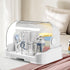 Generic Baby Bottle Dryer, Baby Bottle Organizer, Bottles Drainer, Dustproof Storage with Removable Drip Tray