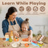 Sets 3+ Lehoo Castle Wooden Play Food for Kids Kitchen, Food Toys for Toddlers Year Old, Pretend Food Play Kitchen