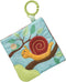 Mary Meyer Crinkle Teether Toy with Baby Paper and Squeaker, 6 x 6-Inches, Skippy Snail