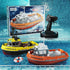 1/72 2.4Ghz RC Boat, RC Tugboat for Pools and Lakes, High-Speed Remote Control Boat Ship with Low Battery Reminder