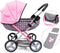 Bayer Doll Pram Carriage, Foldable Stroller for Dolls up to 18 in