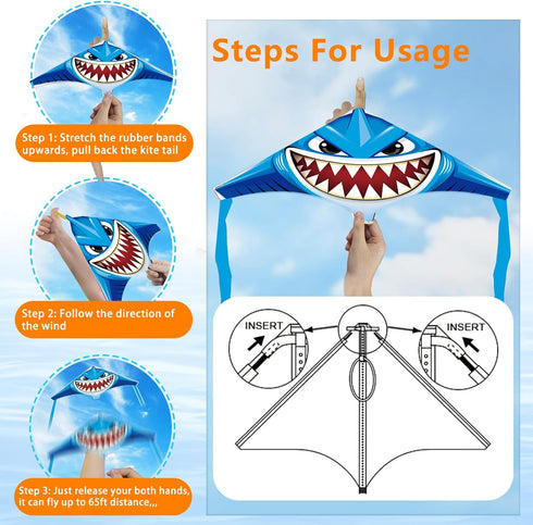 6 Pack 3-5 4-8, YongnKids Mini Kite for Boys Girls Age Finger Launcher Kites Easy to Fly Ejection Flying Toys Kite