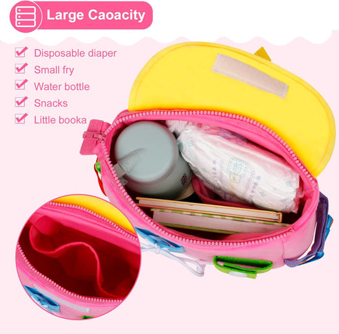 Busy Board - Toddler Backpack with Buckles and Learning Activity Toys for Fine Motor Skills and Basic Life Skills