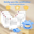 Anboor 2 Pack Baby Teething Toys: Silicone Teethers for Babies 0-6 Months, Anti Dropping Hand Teether for Teething