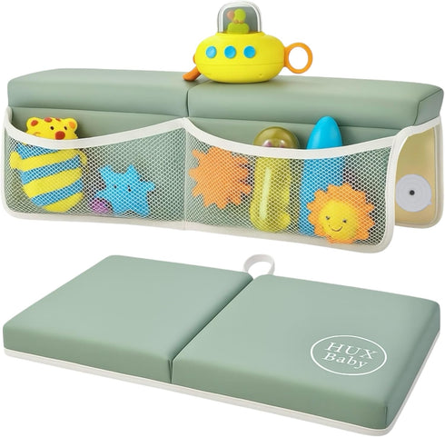 HUX Baby Elbow Set, Elbow Comfortable Baby Bath Kneeler and Rest Pad Non-Slip Bathtub Kneeling Pad for Bathing Baby