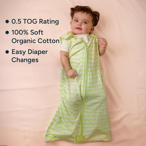 0.5 (18-24 Pack 2. TOG Sleep Sack - Premium Organic Cotton, Lightweight Wearable Blanket for Newborns, Infants
