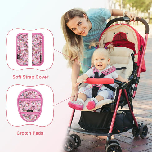 SLEILIN 3 Pcs Car Seat Straps Shoulder Pads Suit for Kids : Ultra-Soft Child Car Seat Strap Covers, Kids Car Seat Strap