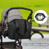 Generic Stroller Diaper Bag - Waterproof Supplies Storage, Mom Bag Milk Bottle Holder, Large Capacity Tote | Wet Wipes