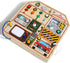JAUNTY Montessori Wooden Busy Board - Toddler Sensory Toys with LED Light Switches, Travel Toys for Ages 1-3
