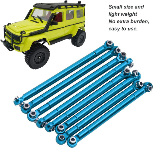 RC Tie Rod, 8PCS Metal Full Car Tie Rod Accessories for MN86 Series Model Upgrade RC Car Parts
