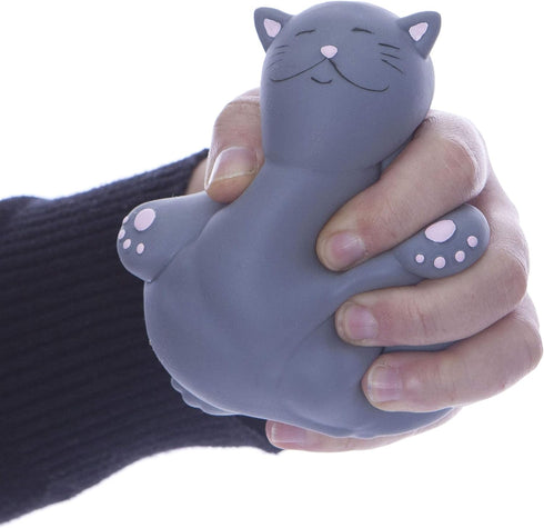 Kalma Kitty Stress Relief Toy by Boxer Gifts | Unique Squishy Fidget Balls for Adults & Teens - Cool Desk Accessories