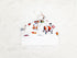 Set 0-3 Country (0-3 Farm Swaddle Blanket and Hat Newborn Month Wrap Baby Receiving Blanket Animals Cow Design Months