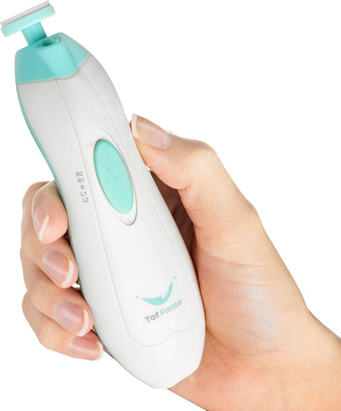 Totfame Trimmer 9pc Trimmer Set Baby Nail File Electric - Baby Nail Electric - Electric Nail File Baby with Light