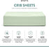 TAFTS 100% Viscose Bamboo Fitted Crib Sheets, Girls, Boys & Unisex, 8 Inch Deep Pocket, Standard Crib