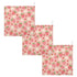 Moudou 3 Pack, 12 12 Inch Strawberry Baby Muslin Washcloths Absorbent Soft Cotton Baby Bath Face Towels Burp Cloths