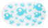 Large Non-Slip Baby Bath Mat, Strong Suction Cups, Baby Bath Tub Time Essentials, Blue Fish Design