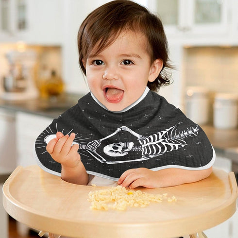 YEGAME Set 1 11 22 Inch Muslin Baby Burp Cloths of - Skeleton Super Absorbent Cotton Burping Rags Soft Baby Washcloths