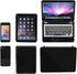 3Pcs Miniature Dollhouse Décor, 1:12 Metal Simulation Laptop, Tablet, Smart Phone Accessories (Black 3Pcs)