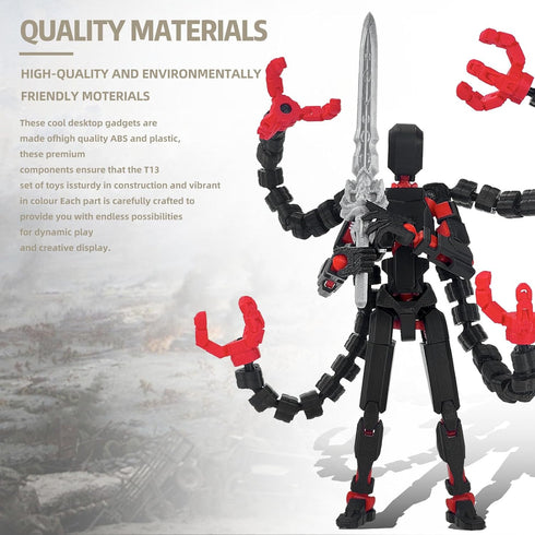 PkghoKids T13 Accessories,T13 t-13 3D 7.2inch) Already Assembled Action Figure Multi-Jointed Movable,for Collectors