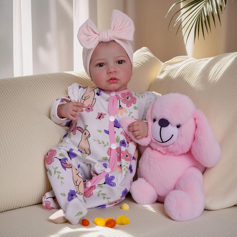 20-inch BABESIDE Reborn Baby Dolls - Cute Soft Vinyl Realistic Baby Doll Real Life Baby Dolls with Complete Accessories