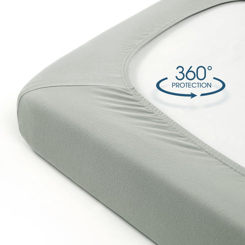 Set 2 Pack, GRSSDER Jersey Crib Sheets for Boys and Girls, Stretchy Ultra Soft Crib Fitted Sheets Universal Fit All