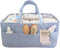 Lily Miles Baby Diaper Caddy Organizer, Quilted Nursery Storage Organizer for Newborn