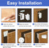 ROTOPATA Magnetic Cabinet Locks for Babies, Baby Proofing Safety Latch for Cabinets Drawers, 10 Locks & 2 Keys