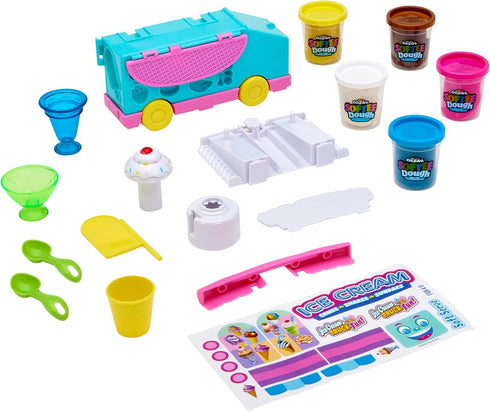 Playset, 3+, 10 oz CRA-Z-Art Softee Dough Ice Cream Truck Modeling Compound with Molds, Ages