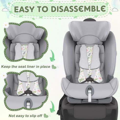 2 Summer Pinkunn Pcs Gel Car Seat Cooling Pad for Baby Breathable Ice Cushion Multifunctional Ice Stroller Cooler Mat