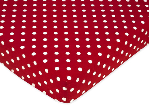 Sets Polka Dot Ladybug Fitted Crib Sheet for Baby and Toddler Bedding by Sweet Jojo Designs - Polka Dot Print