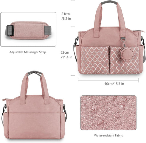 Ywmsfl Mummy Trendy Messenger Bag Diaper Bags Large Capacity Maternal Mother Baby Nursing Handbag Portable Nappy