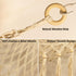 Stuffed Animal Toy Storage Hammock with LED Light, Macrame Jumbo Doll Corner Organizer for Kids Baby Nursery Decor