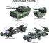 26 Pack Diecast Military Vehicles Set, 6 Pack Alloy Metal Models Car Toys and 20 Pack Soldier Army Men