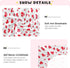 Sinestour Red Heart Love Baby Crib Sheet Soft and Breathable Crib Mattress Protector for Standard Crib Mattress Topper