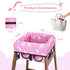COOLBEBE 3-Point Baby High Chair Cover with Harness, Waterproof & Machine Washable Portable Seat Cover, Fits Wooden