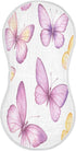YETTASBIN Pink Purple Butterflies Muslin Baby Burp Cloth, Super Soft Absorbent Cotton Burp