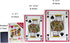 QkonkgnS 5X7 Inch (4 Large Jumbo Playing Cards, Giant Deck of Cards Games for Families Casino Party Decorations